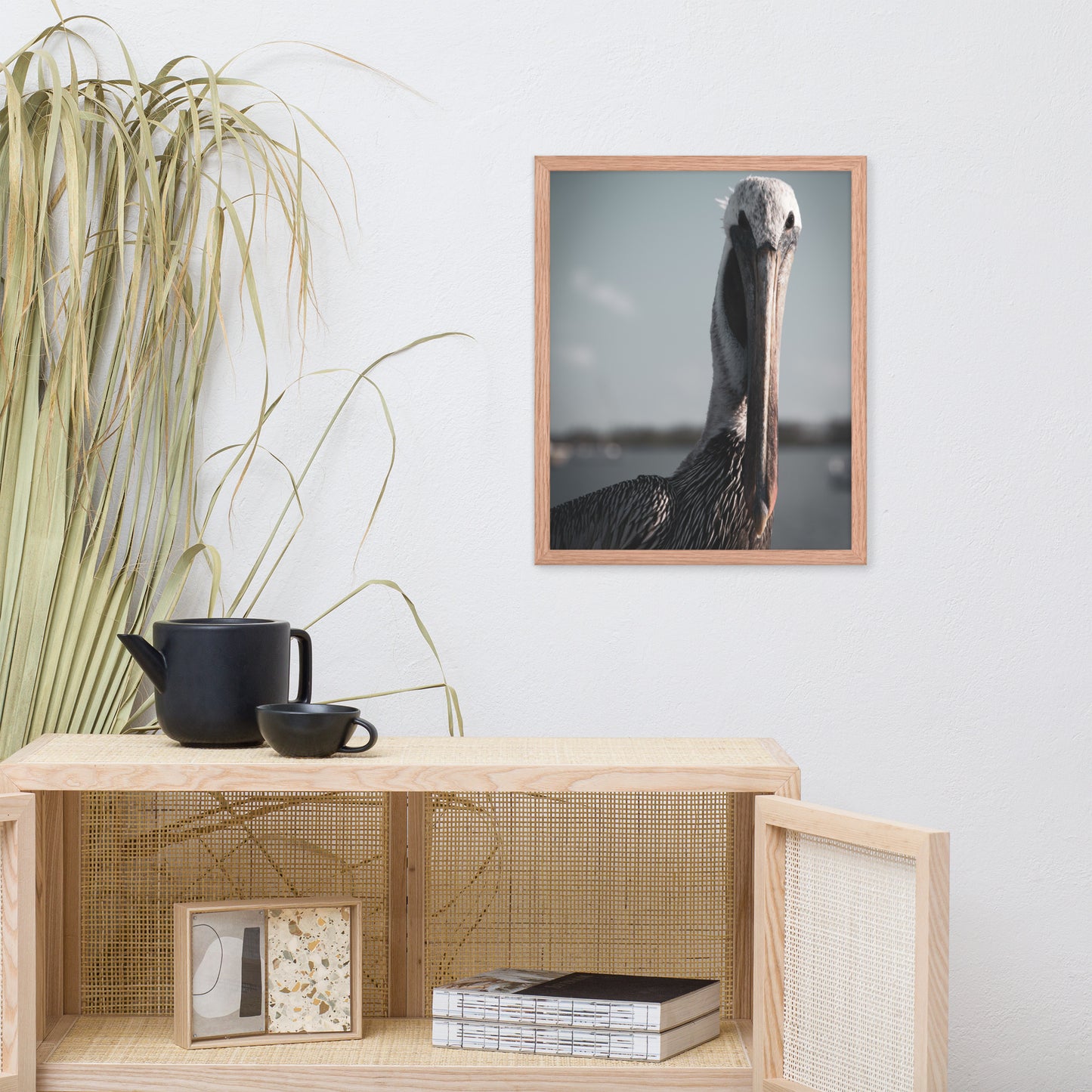 Bob The Pelican Bird Colorized Wildlife Photo Framed Wall Art Prints
