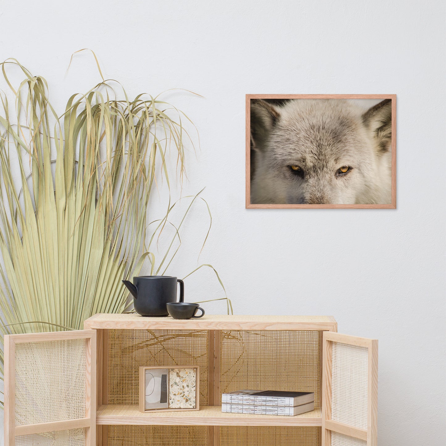 Wolf Eyes Animal / Wildlife Photograph Framed Wall Art Prints