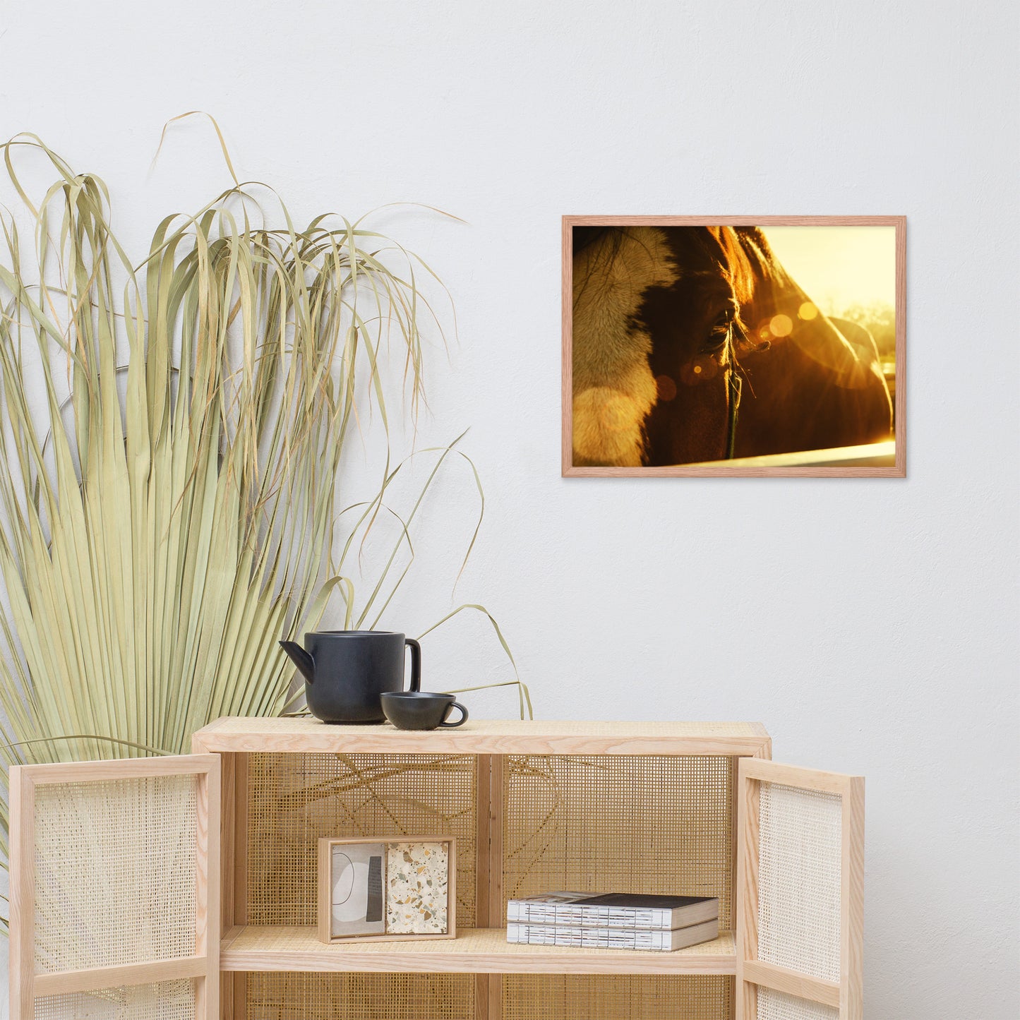 Evening Flare Animal Horse Photograph Framed Wall Art Prints