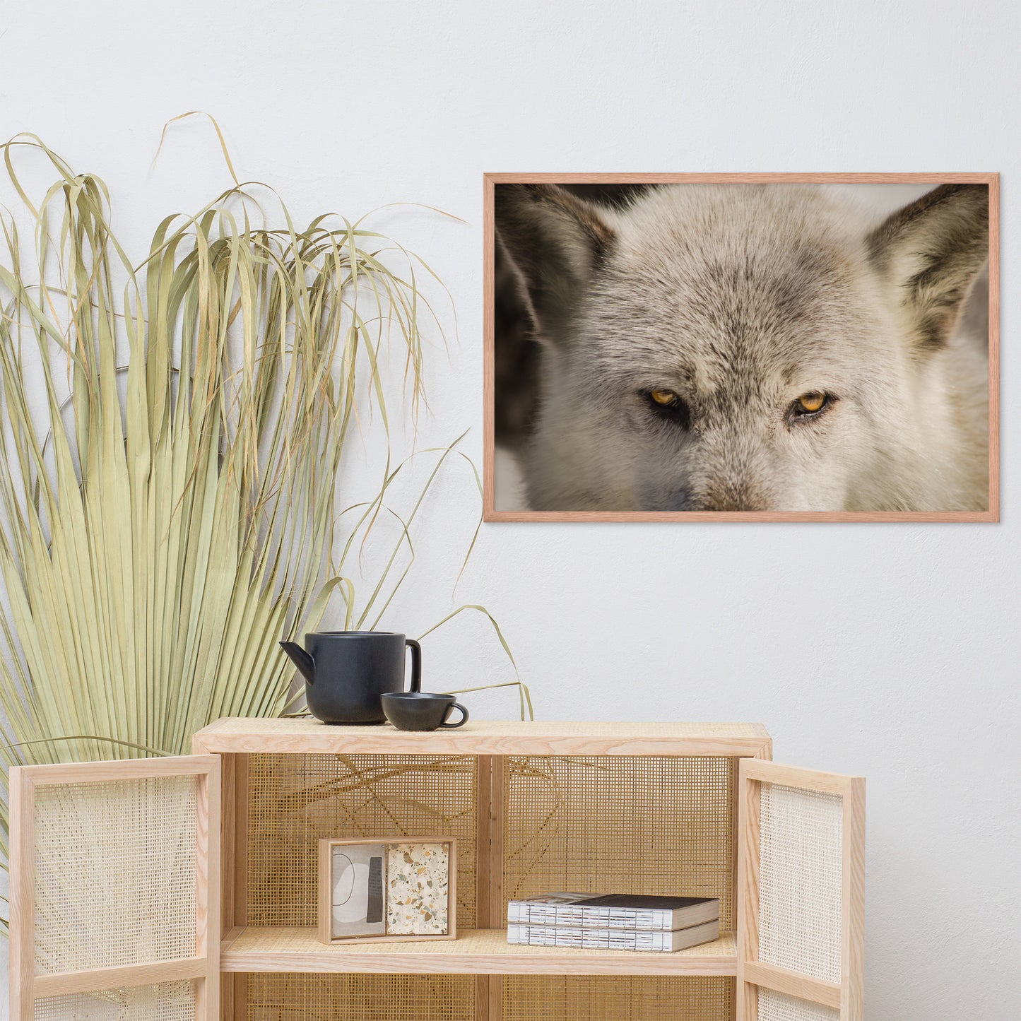 Wolf Eyes Animal / Wildlife Photograph Framed Wall Art Prints