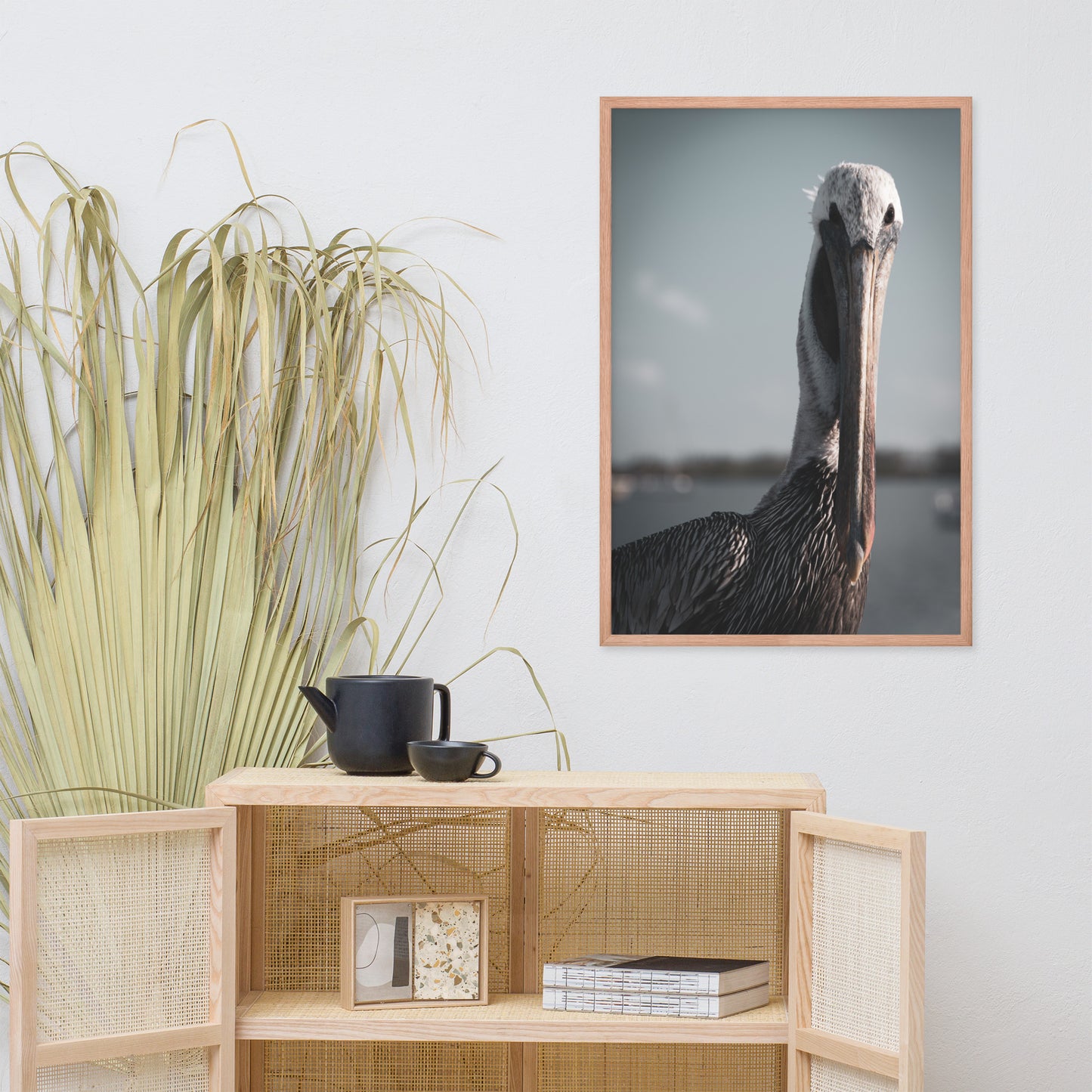 Bob The Pelican Bird Colorized Wildlife Photo Framed Wall Art Prints