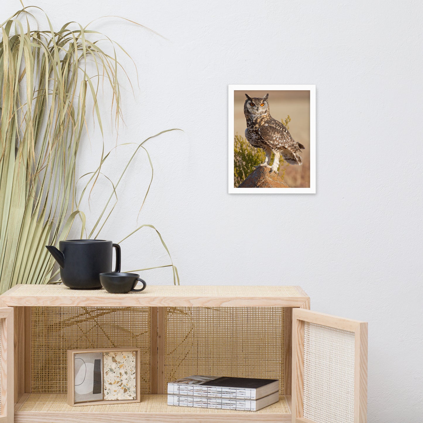 Cape Eagle Owl Wildlife Animal Photograph Framed Wall Art Prints