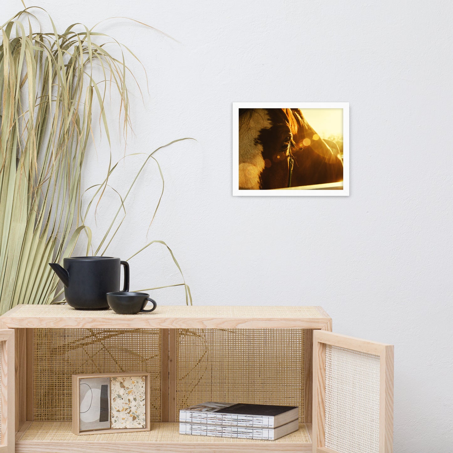 Evening Flare Animal Horse Photograph Framed Wall Art Prints