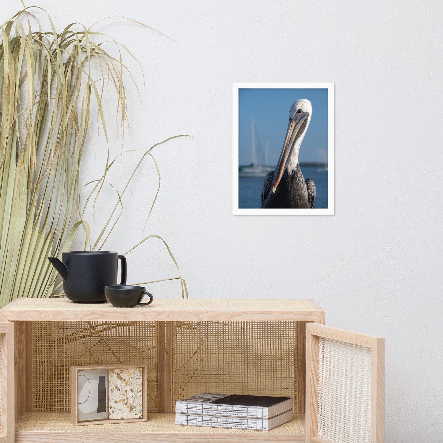 Bob The Pelican Bird 3 Color Wildlife Photo Framed Wall Art Prints