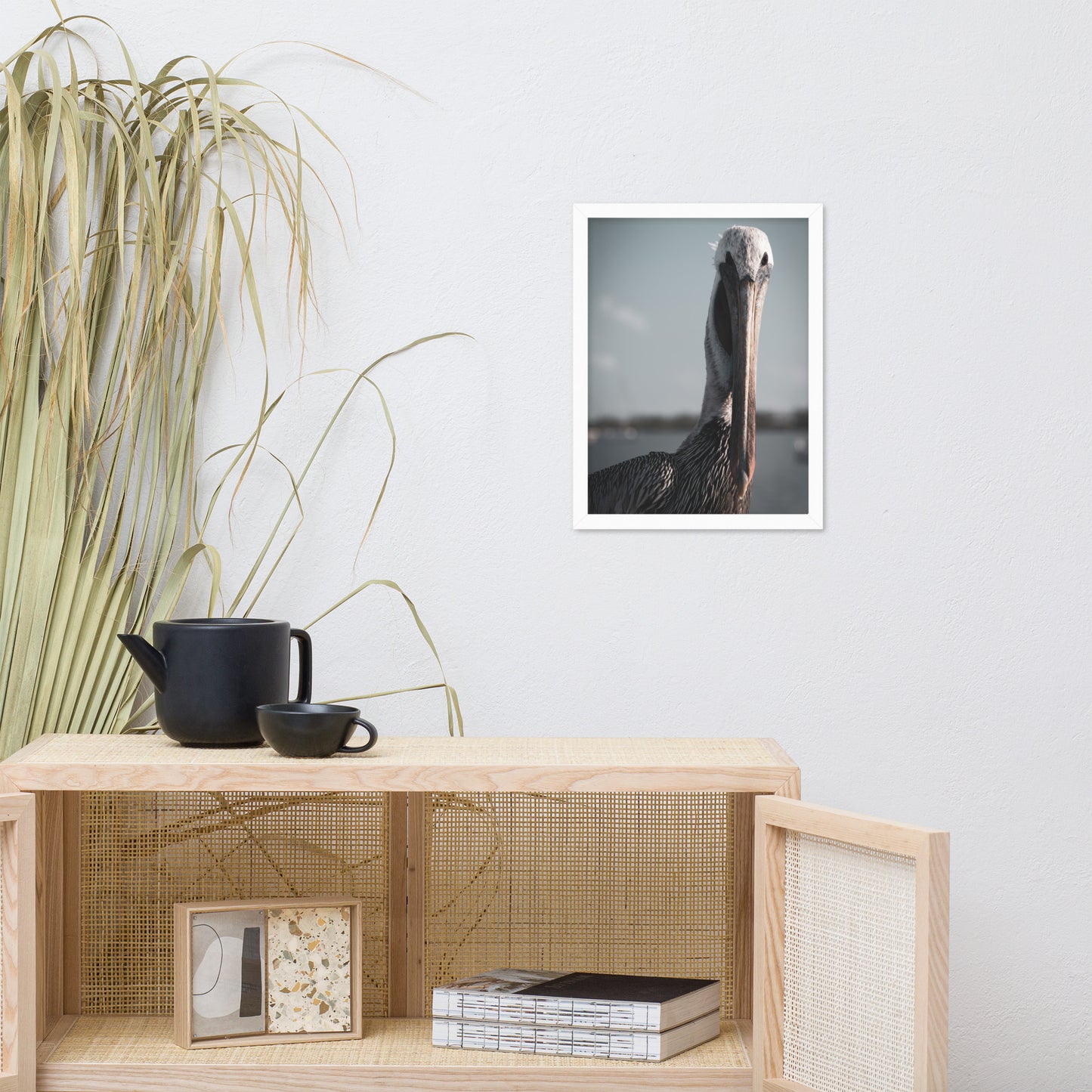 Bob The Pelican Bird Colorized Wildlife Photo Framed Wall Art Prints