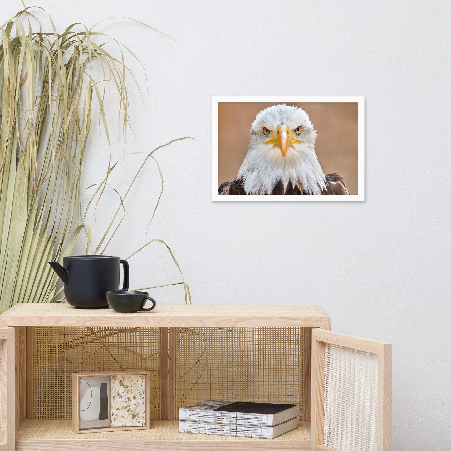 Bald Eagle Portrait Close-up 2 Wildlife Photograph Framed Wall Art Prints