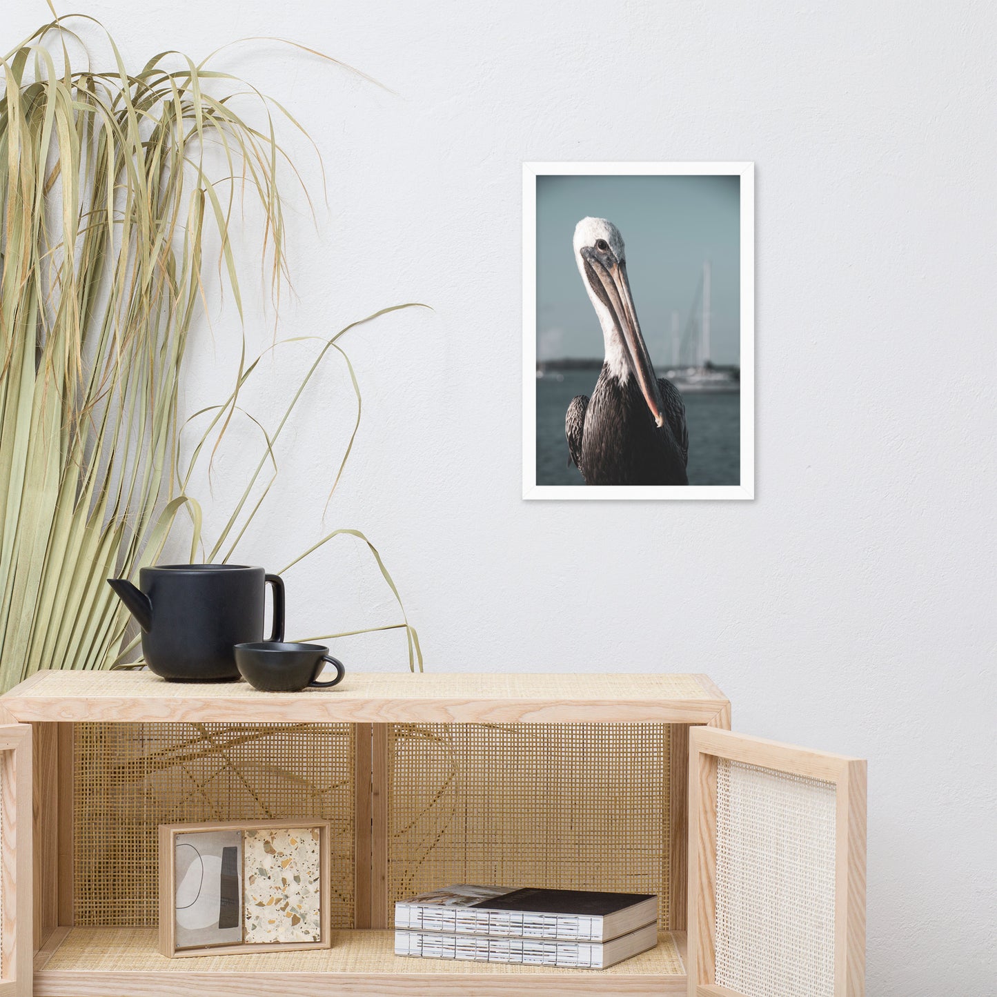 Bob The Pelican Bird 3R Colorized Wildlife Photo Framed Wall Art Prints