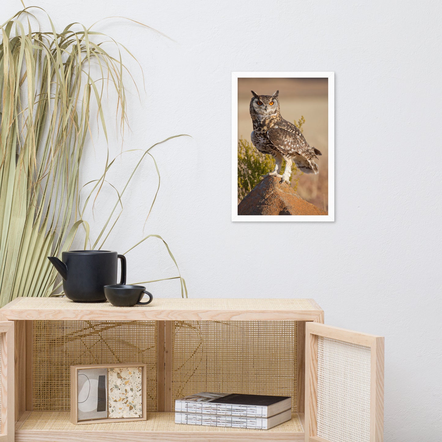Cape Eagle Owl Wildlife Animal Photograph Framed Wall Art Prints