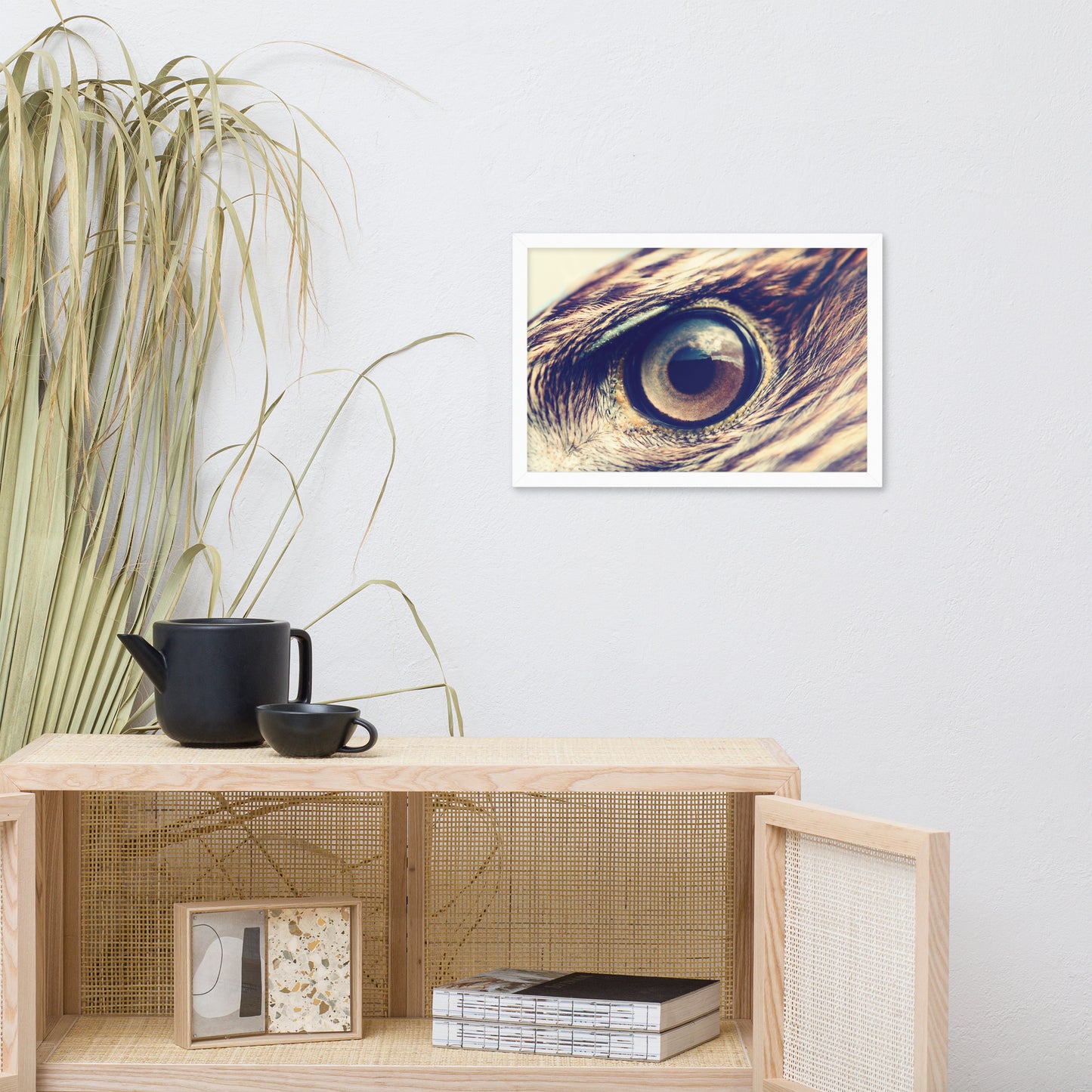 Close-up Eagle Eye Color Tone Animal Wildlife Photograph Framed Wall Art Prints