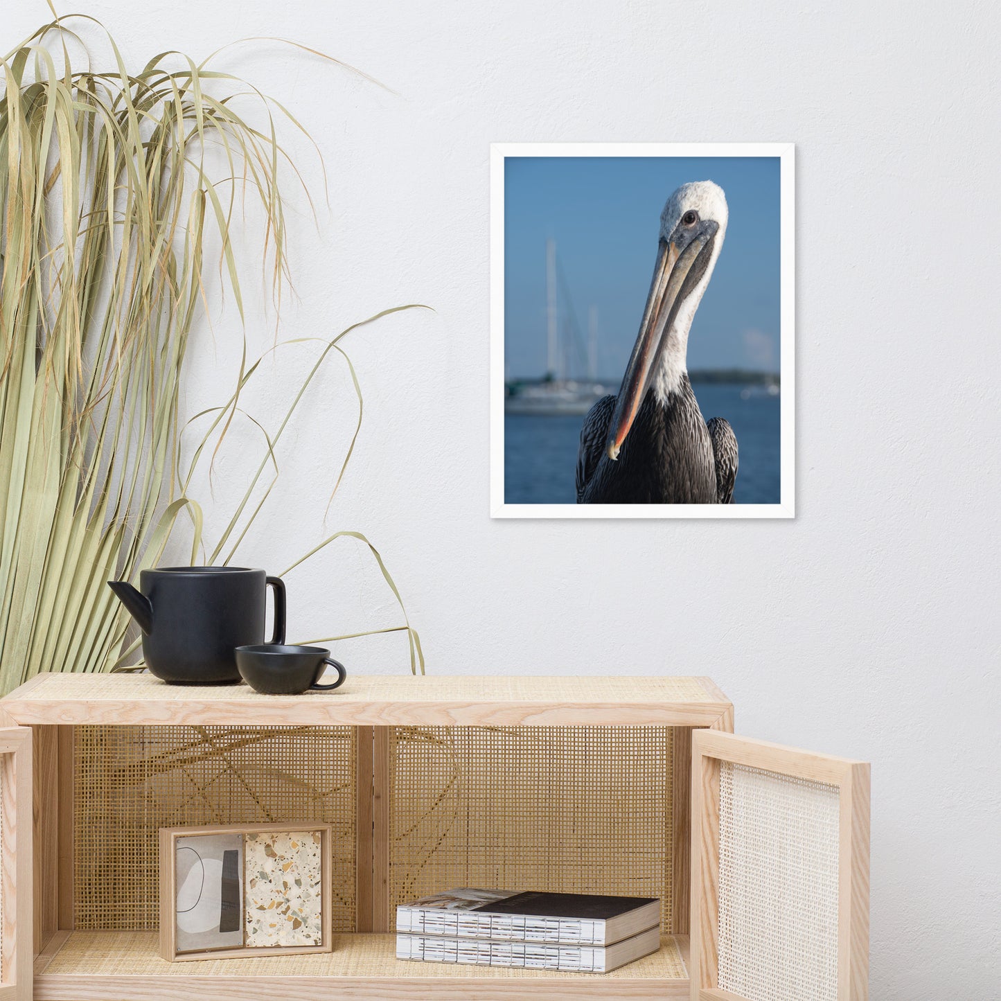 Bob The Pelican Bird 3 Color Wildlife Photo Framed Wall Art Prints