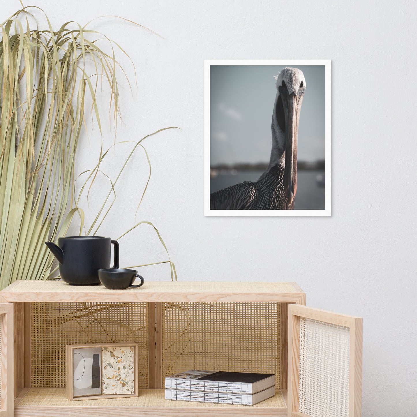 Bob The Pelican Bird Colorized Wildlife Photo Framed Wall Art Prints
