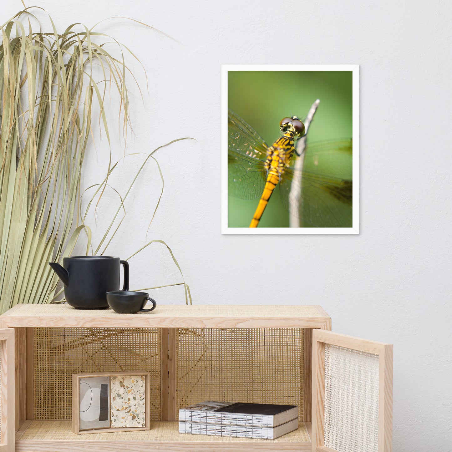 Dragonfly at Bombay Hook Animal Wildlife Photograph Framed Wall Art Prints