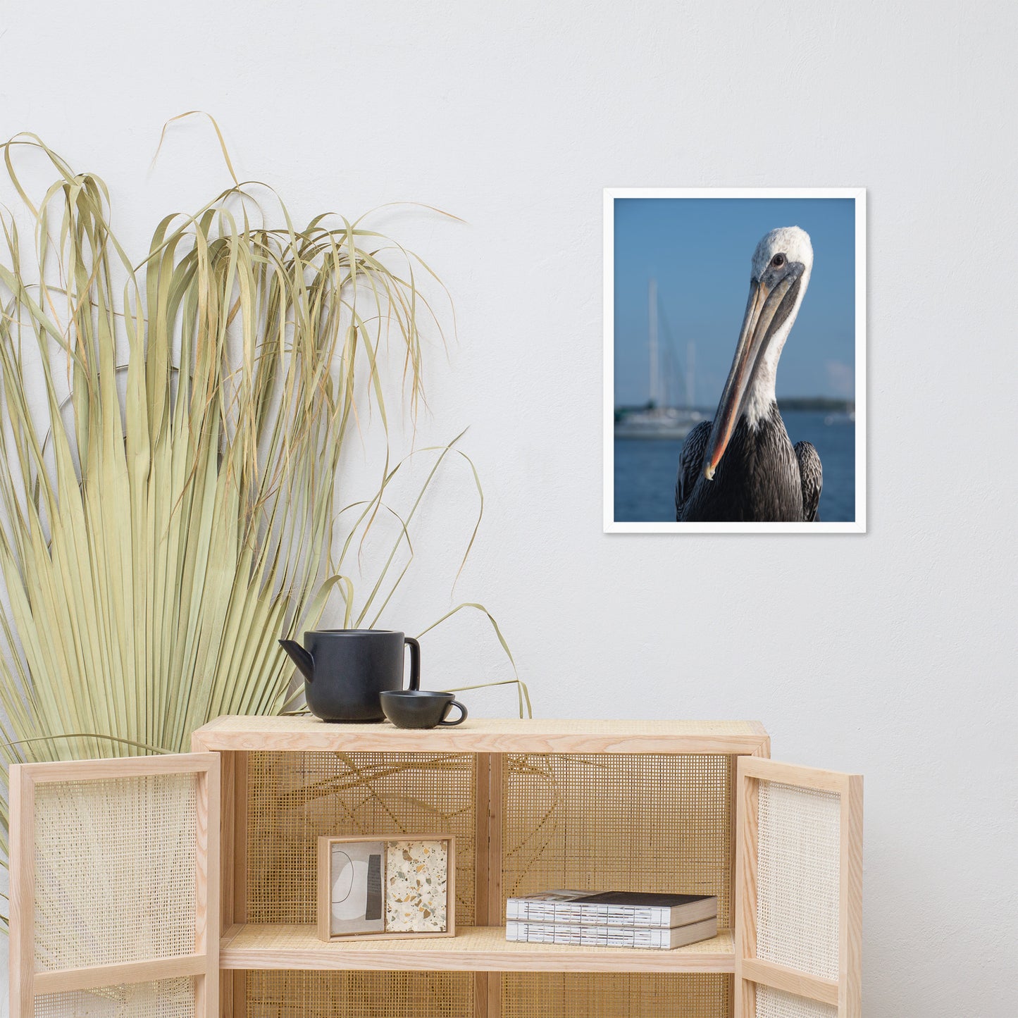 Bob The Pelican Bird 3 Color Wildlife Photo Framed Wall Art Prints