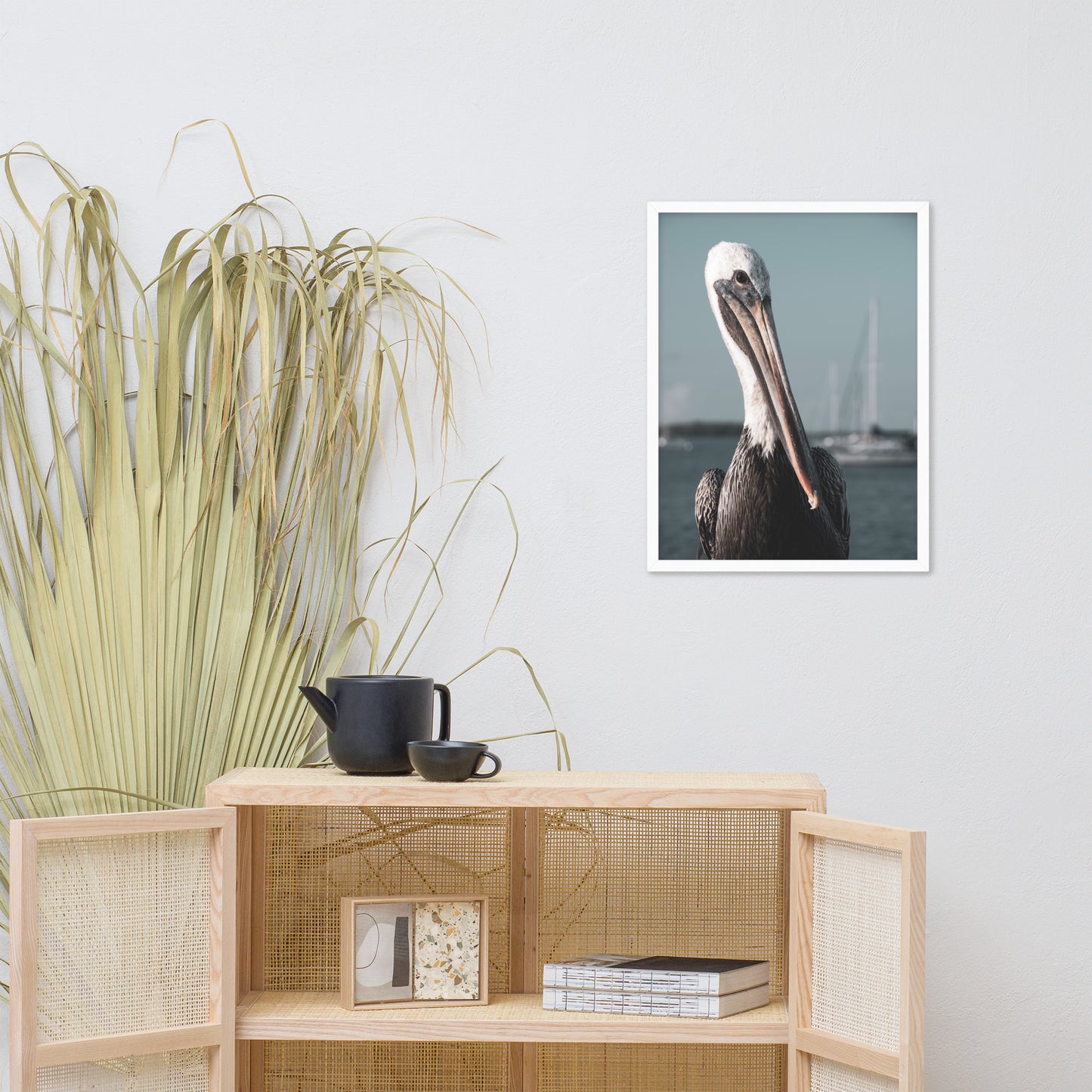 Bob The Pelican Bird 3R Colorized Wildlife Photo Framed Wall Art Prints