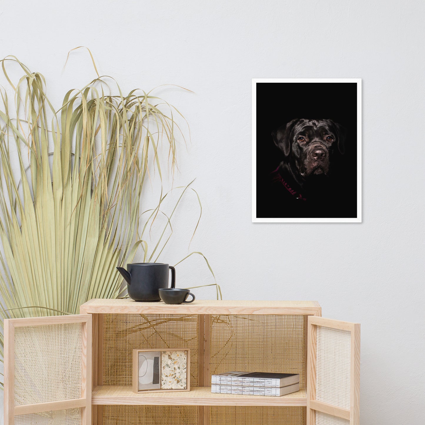 Cane Corso Puppy Low Key Portrait Animal Dog Photograph Framed Wall Art Prints