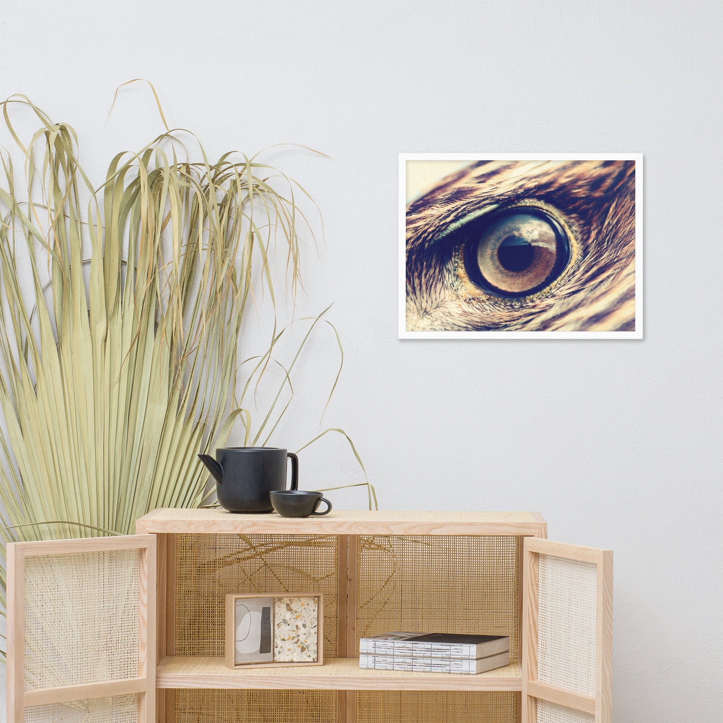 Close-up Eagle Eye Color Tone Animal Wildlife Photograph Framed Wall Art Prints