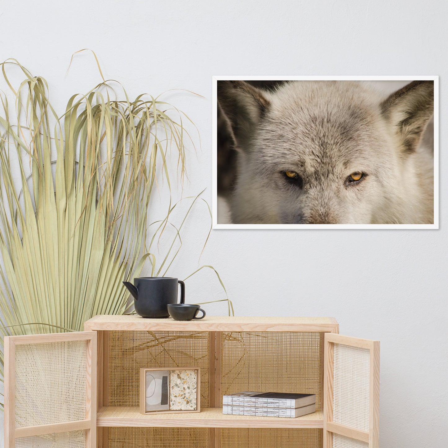 Wolf Eyes Animal / Wildlife Photograph Framed Wall Art Prints
