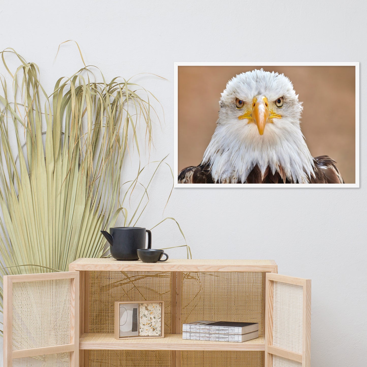 Bald Eagle Portrait Close-up 2 Wildlife Photograph Framed Wall Art Prints