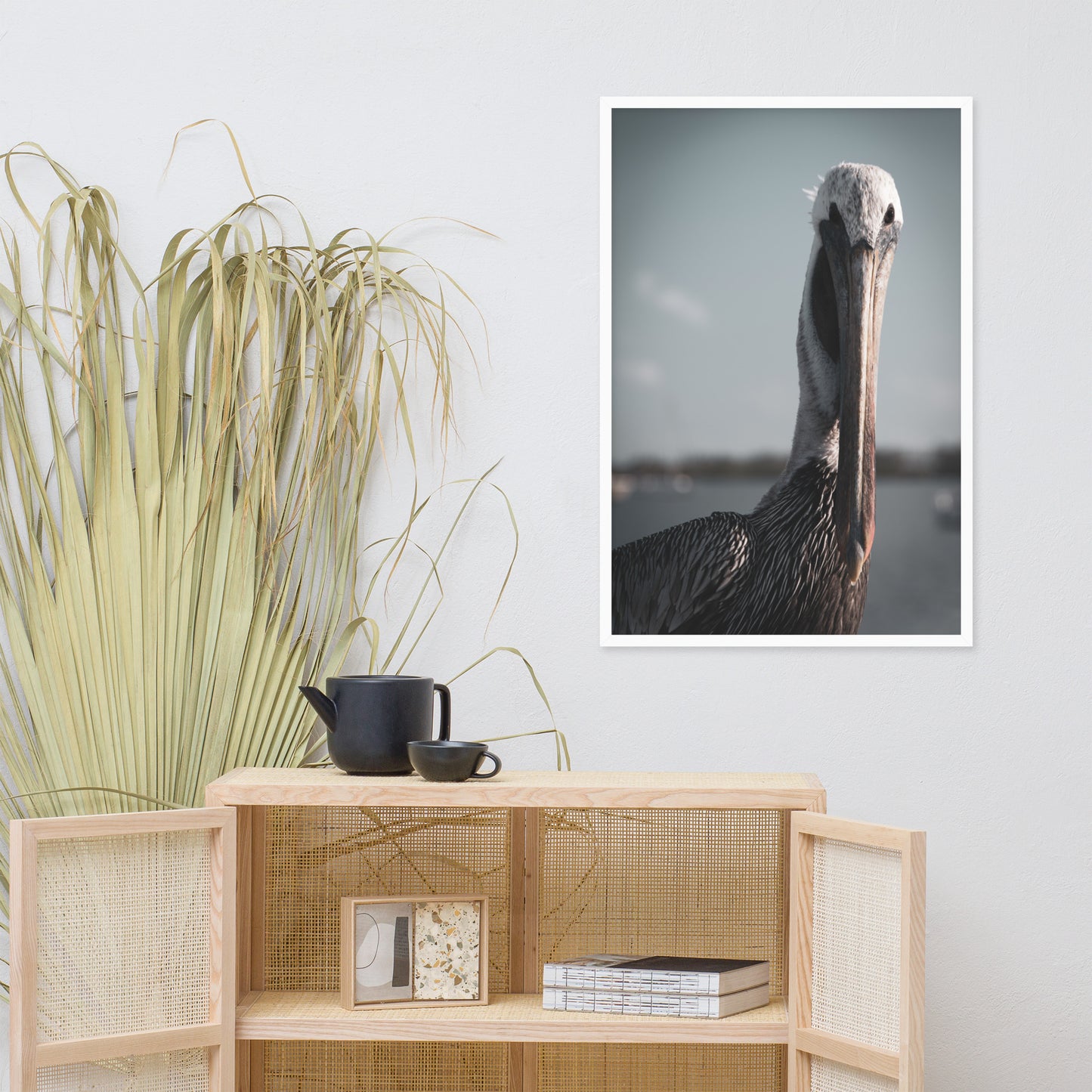 Bob The Pelican Bird Colorized Wildlife Photo Framed Wall Art Prints