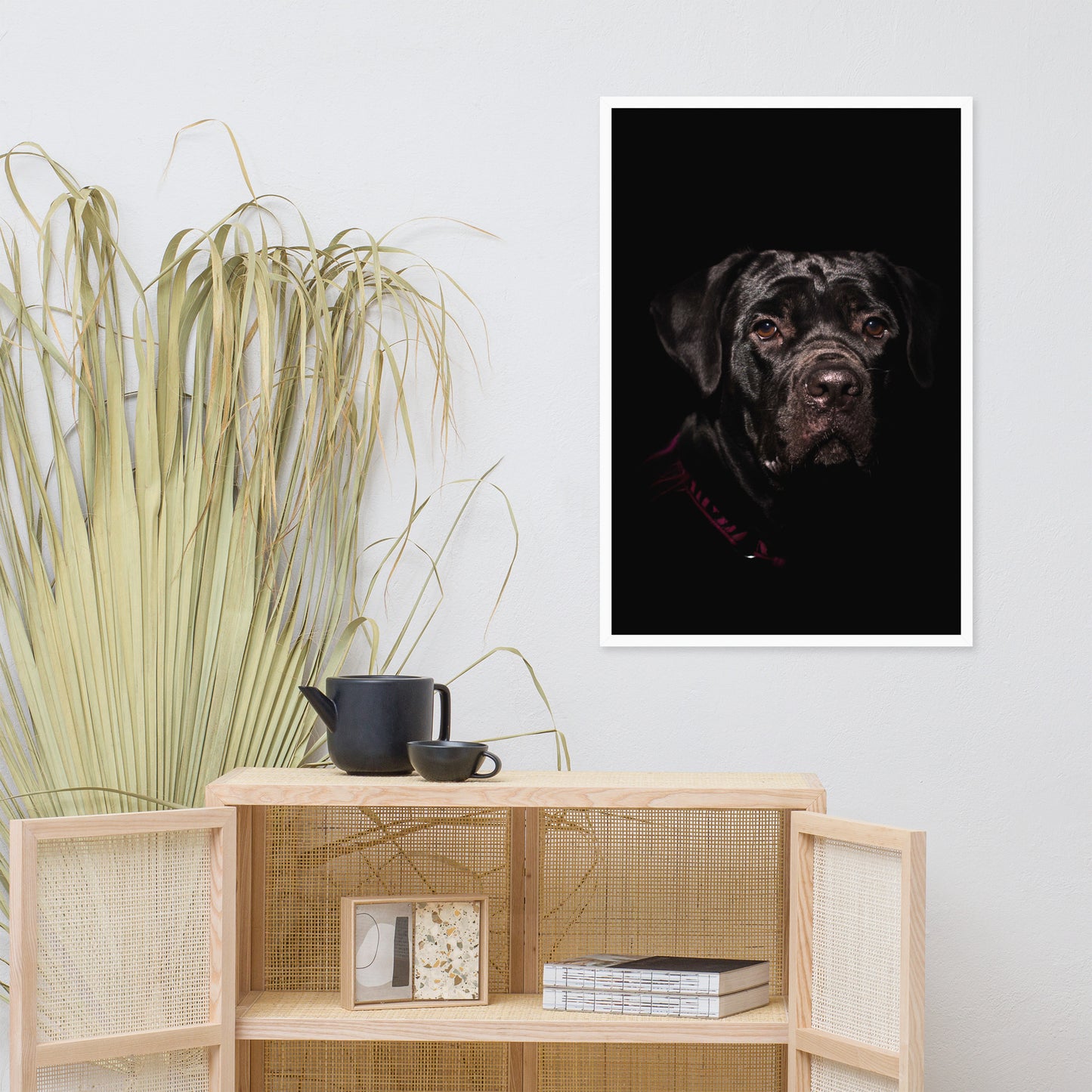 Cane Corso Puppy Low Key Portrait Animal Dog Photograph Framed Wall Art Prints