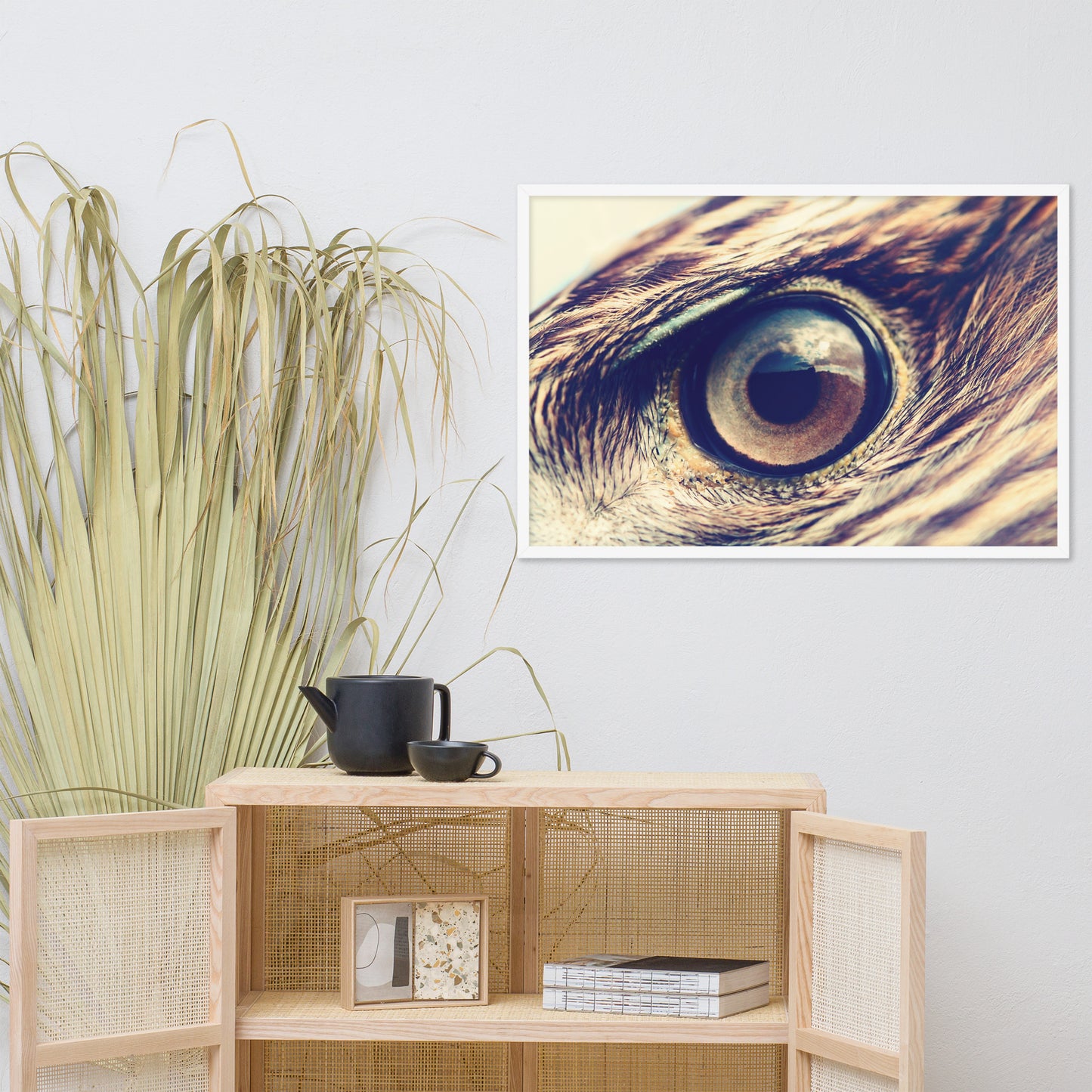 Close-up Eagle Eye Color Tone Animal Wildlife Photograph Framed Wall Art Prints