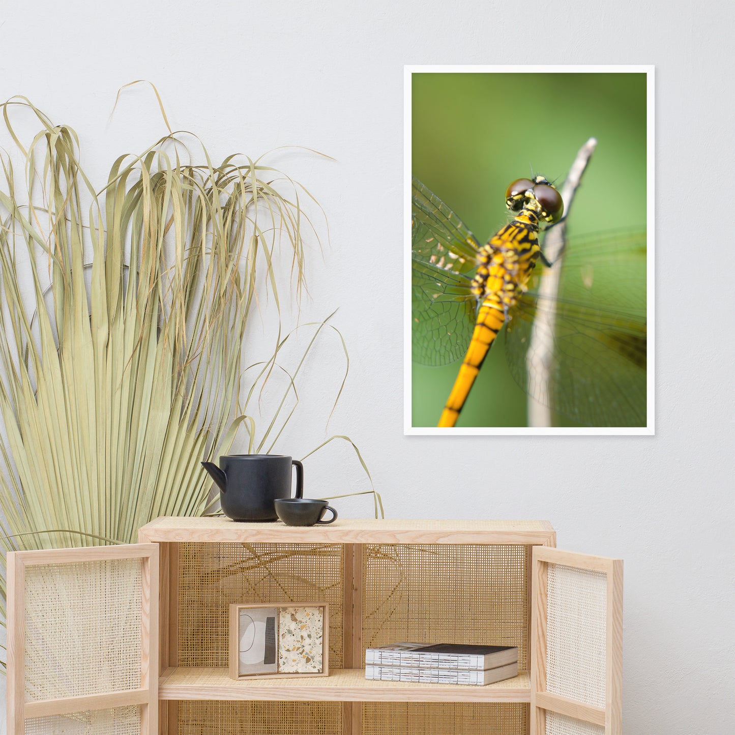 Dragonfly at Bombay Hook Animal Wildlife Photograph Framed Wall Art Prints