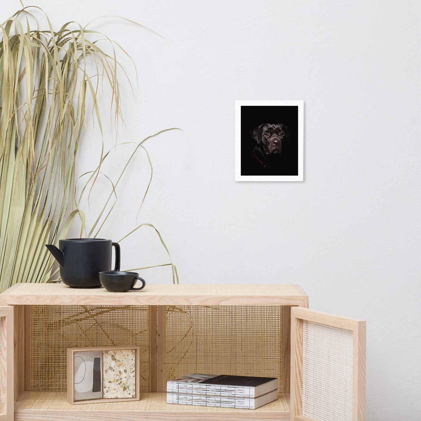 Cane Corso Puppy Low Key Portrait Animal Dog Photograph Framed Wall Art Prints