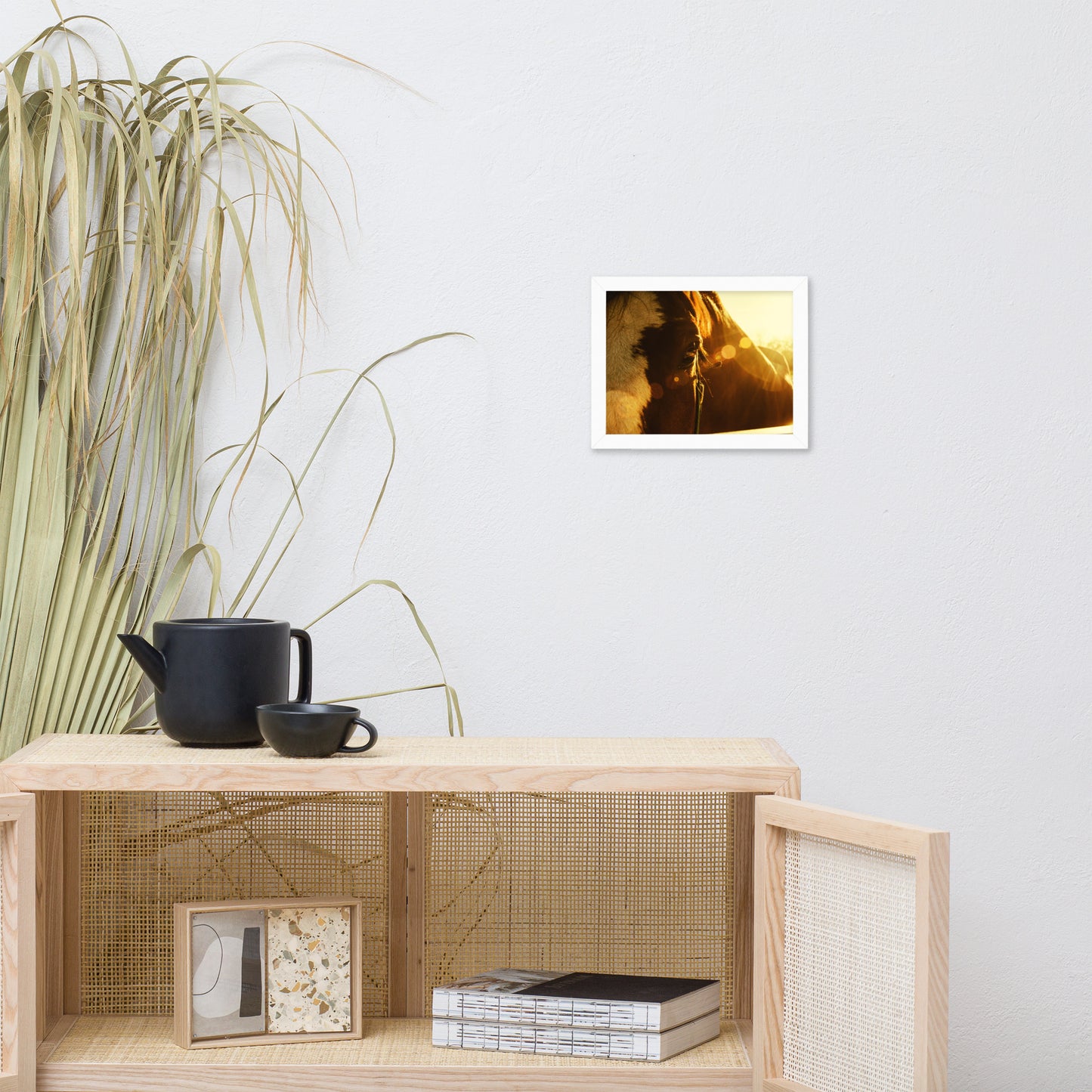 Evening Flare Animal Horse Photograph Framed Wall Art Prints
