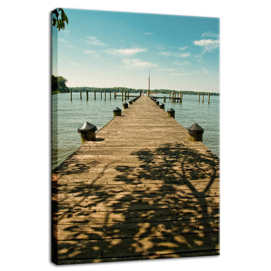 Endless Dock Coastal Landscape Fine Art Canvas Wall Art Prints  - PIPAFINEART