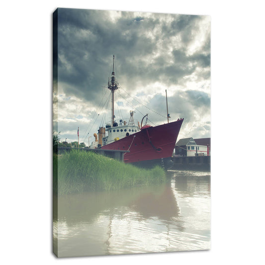 Foggy River Coastal Landscape Photo Fine Art Canvas Wall Art Prints  - PIPAFINEART
