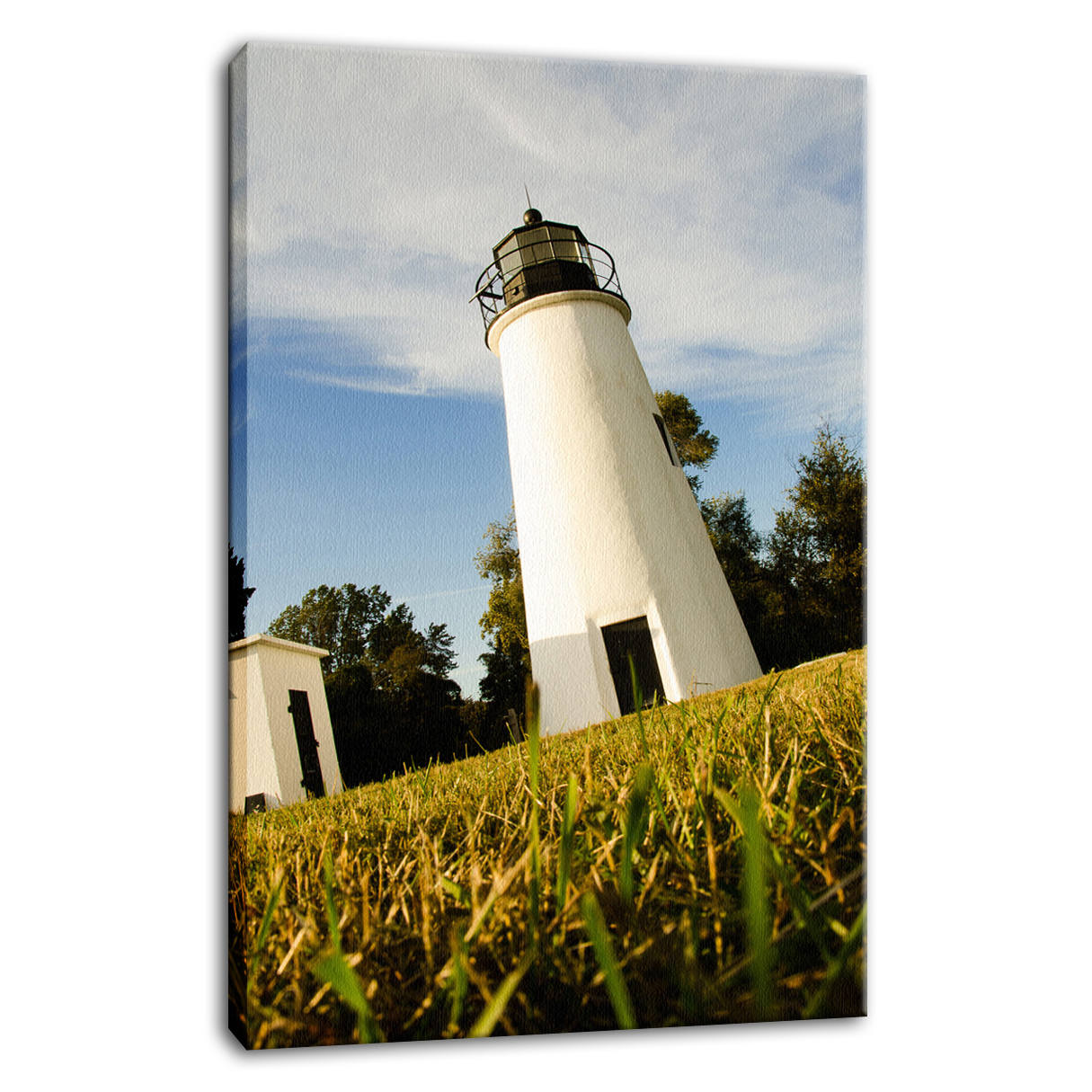 Turkey Point Lighthouse Coastal Landscape Photo Fine Art Canvas Wall Art Prints - PIPAFINEART