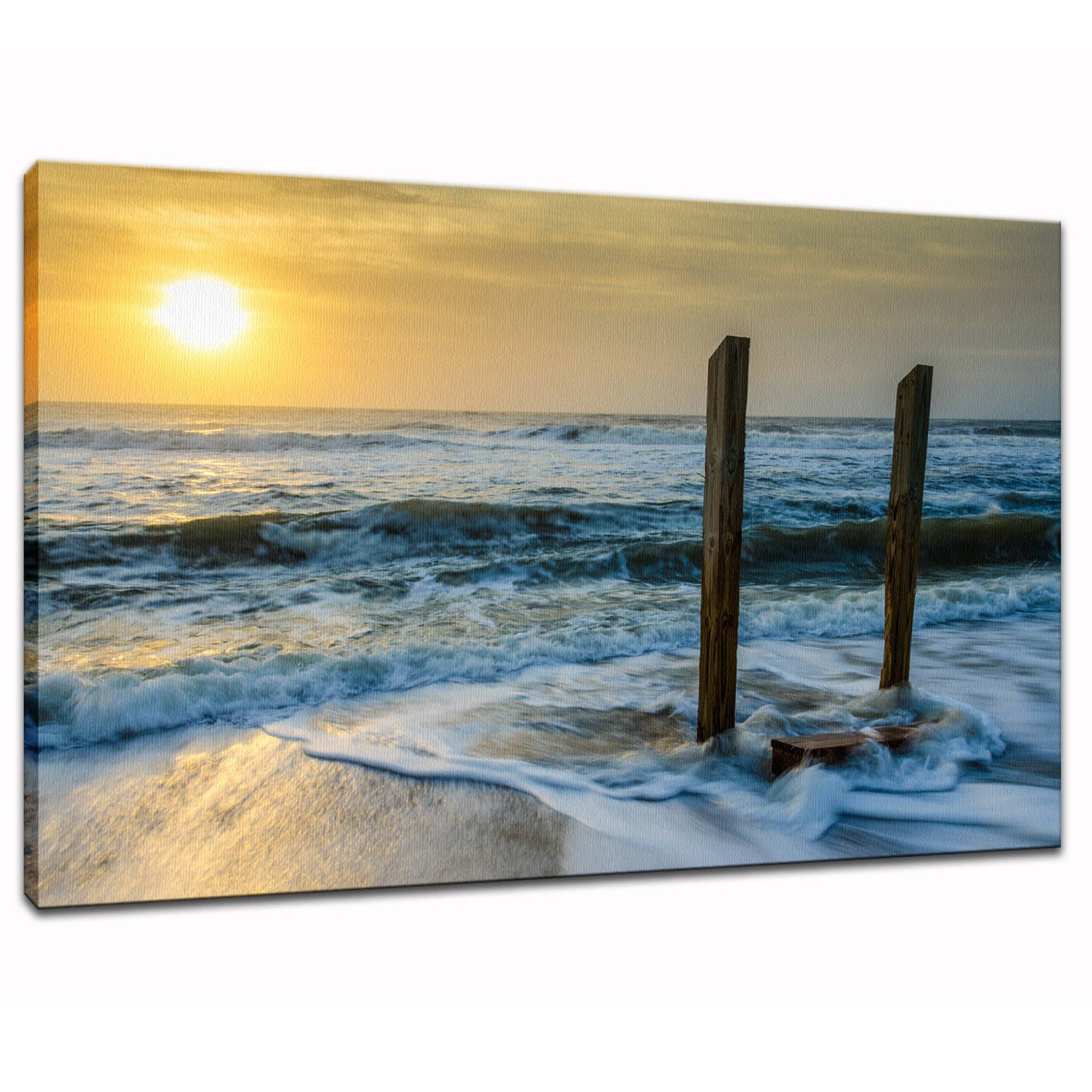 Kissed by the Sea Coastal Landscape Photo Fine Art Canvas Wall Art Prints - PIPAFINEART