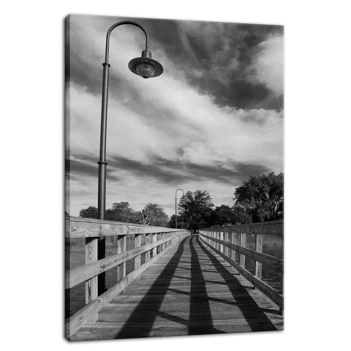 Follow the Lines Rural Landscape Photo Fine Art Canvas Wall Art Prints - PIPAFINEART