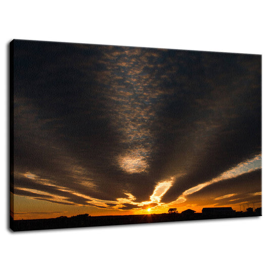 Sunset Indian River Inlet Coastal Landscape Photograph Fine Art Canvas Wall Art Prints  - PIPAFINEART