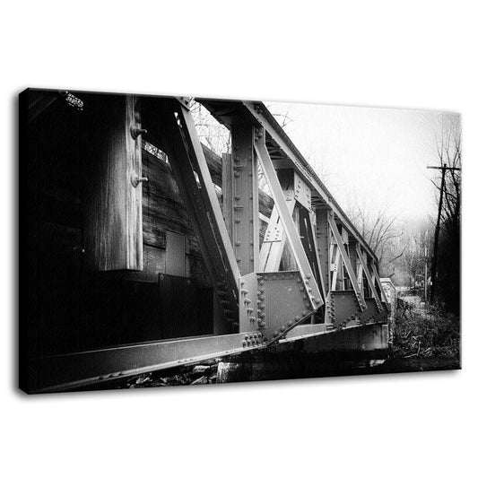 White Clay Creek Bridge Rural Landscape Photo Fine Art Canvas Wall Art Prints  - PIPAFINEART