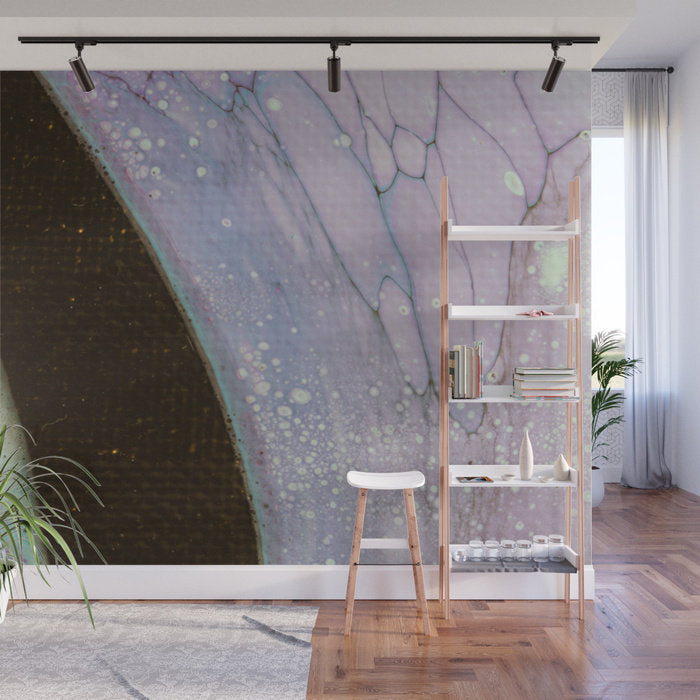 Removable Wall Mural - Wallpaper  Abstract Artwork - Fluid Art Pour 25  - PIPAFINEART