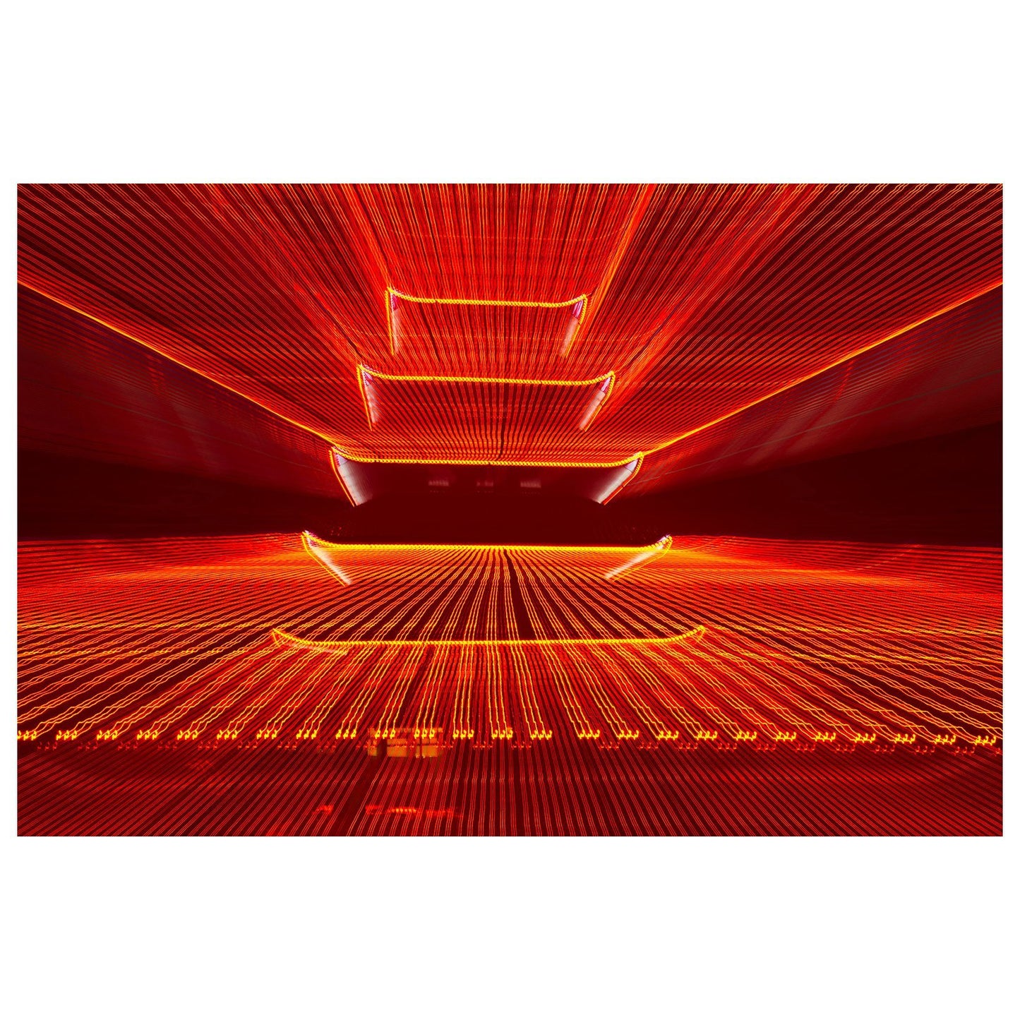 Abstract Reading Pagoda Abstract Photo Fine Art Canvas & Unframed Wall Art Prints  - PIPAFINEART