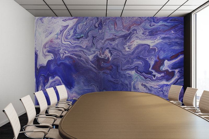 Removable Wall Mural - Wallpaper Abstract Artwork - Fluid Art Pour 4 - PIPAFINEART