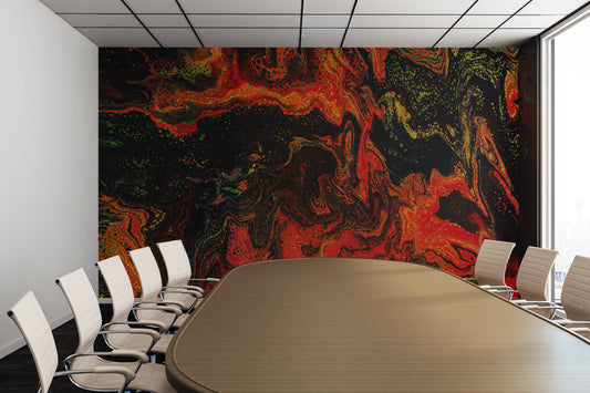 Removable Wall Mural - Wallpaper  Abstract Artwork - Fluid Art Pour 10  - PIPAFINEART