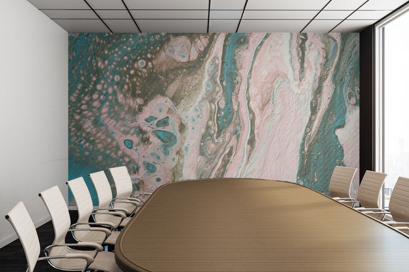 Removable Wall Mural - Wallpaper Abstract Artwork - Fluid Art Pour 20 - PIPAFINEART