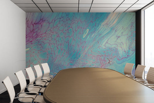 Removable Wall Mural - Wallpaper  Abstract Artwork - Fluid Art Pour 23  - PIPAFINEART