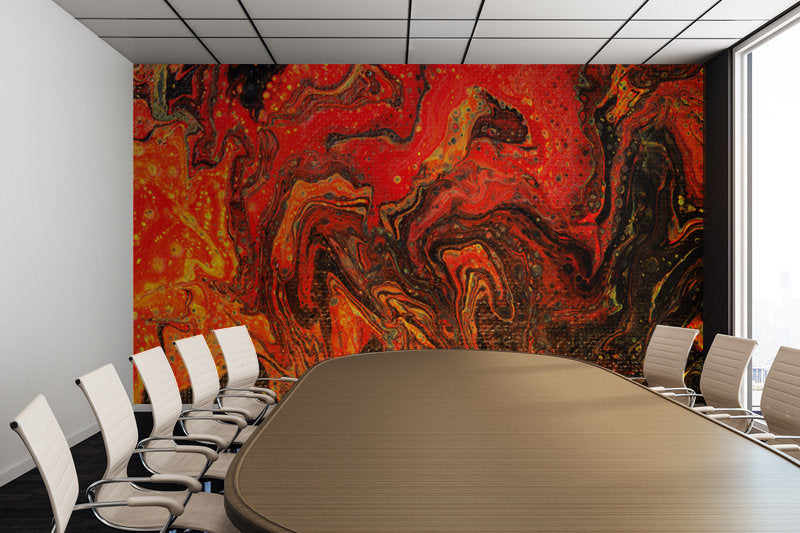 Removable Wall Mural - Wallpaper  Abstract Artwork - Fluid Art Pour 24  - PIPAFINEART