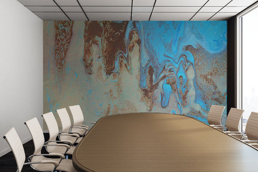 Removable Wall Mural - Wallpaper  Abstract Artwork - Fluid Art Pour 27  - PIPAFINEART