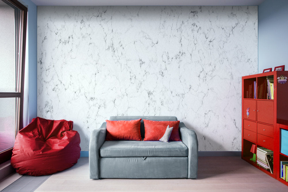 Marble Stone White, Black and Gray 2 Texture - Adhesive Wallpaper - Removable Wallpaper - Wall Sticker - Full Size Wall Mural - PIPAFINEART