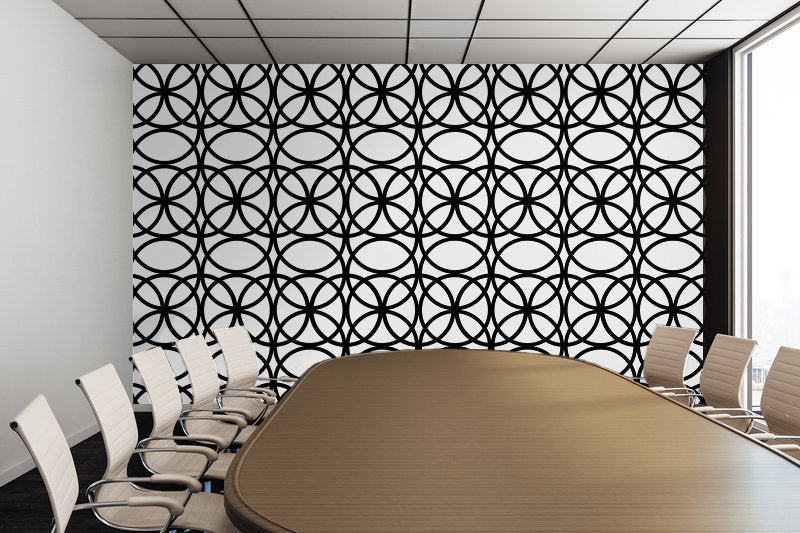 Circle Heaven 2 Illustration - Adhesive Wallpaper - Removable Wallpaper - Wall Sticker - Full Size Wall Mural - PIPAFINEART