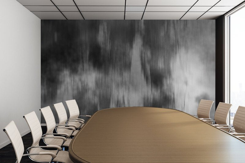 Smokey Mist Illustration - Peel and Stick Removable Wallpaper Full Size Wall Mural - PIPAFINEART
