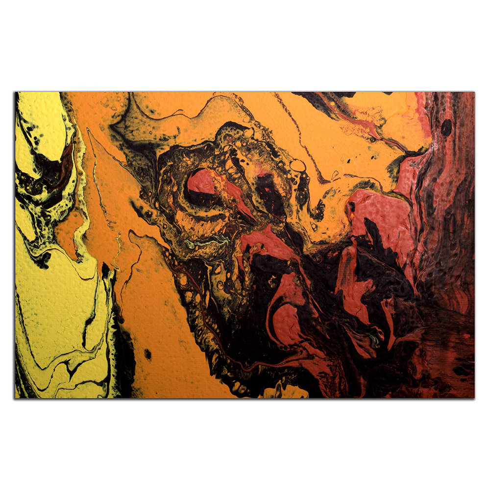 Removable Wall Mural - Wallpaper Abstract Artwork - Fluid Art Pour 6 - PIPAFINEART