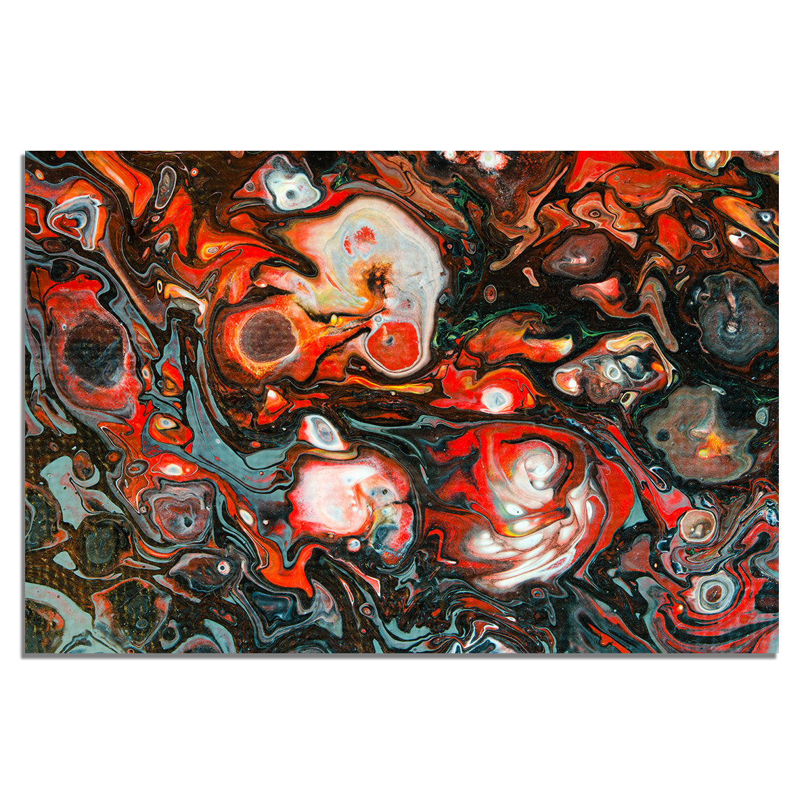 Removable Wall Mural - Wallpaper Abstract Artwork - Fluid Art Pour 22 - PIPAFINEART