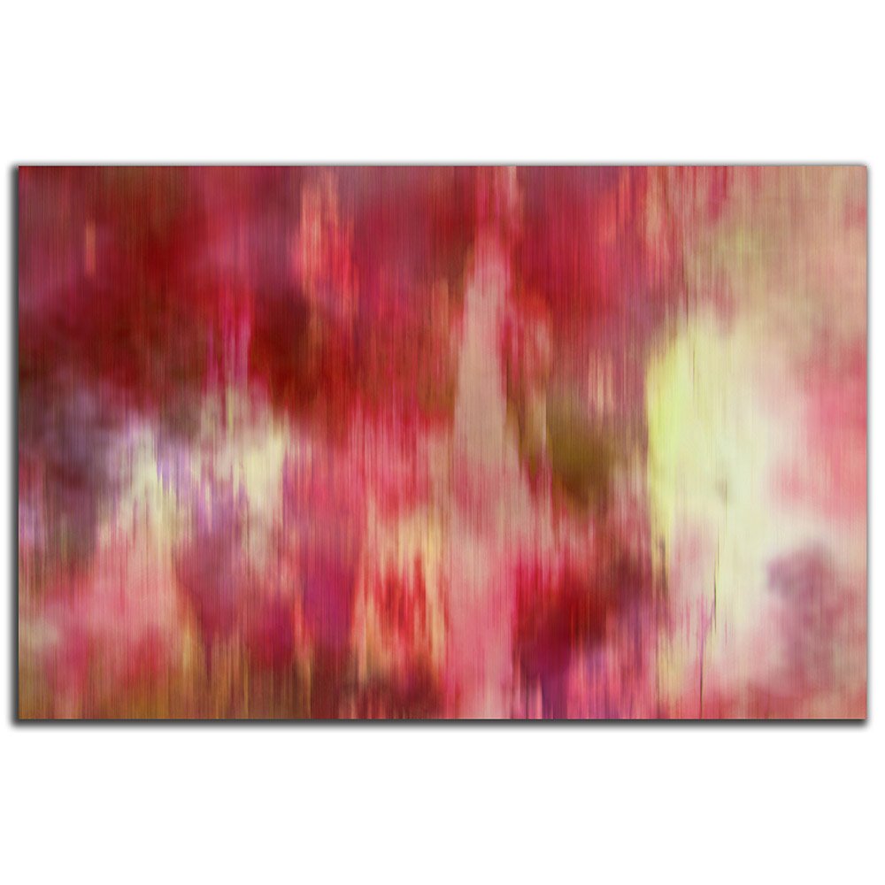 Red Fusion Illustration - Peel and Stick Removable Wallpaper Full Size Wall Mural - PIPAFINEART