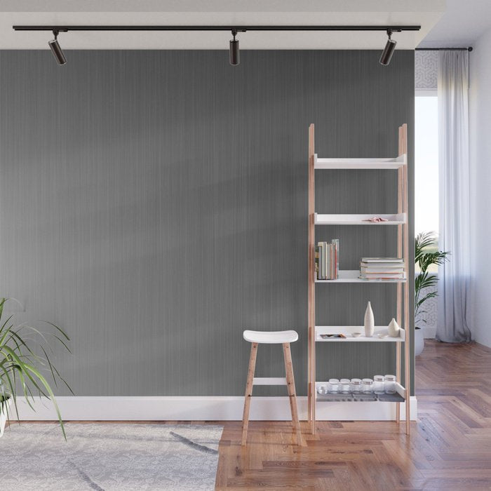 Smooth Sheet Metal Texture Illustration - Peel and Stick Removable Wallpaper Full Size Wall Mural - PIPAFINEART